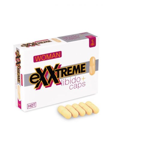 Капсули для підвищення бажання у жінок HOT eXXtreme, 5шт 4449 фото